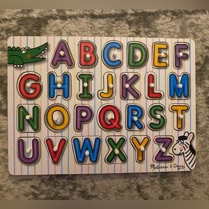 Melissa & Doug See-Inside Alphabet Wooden Peg Puzzle